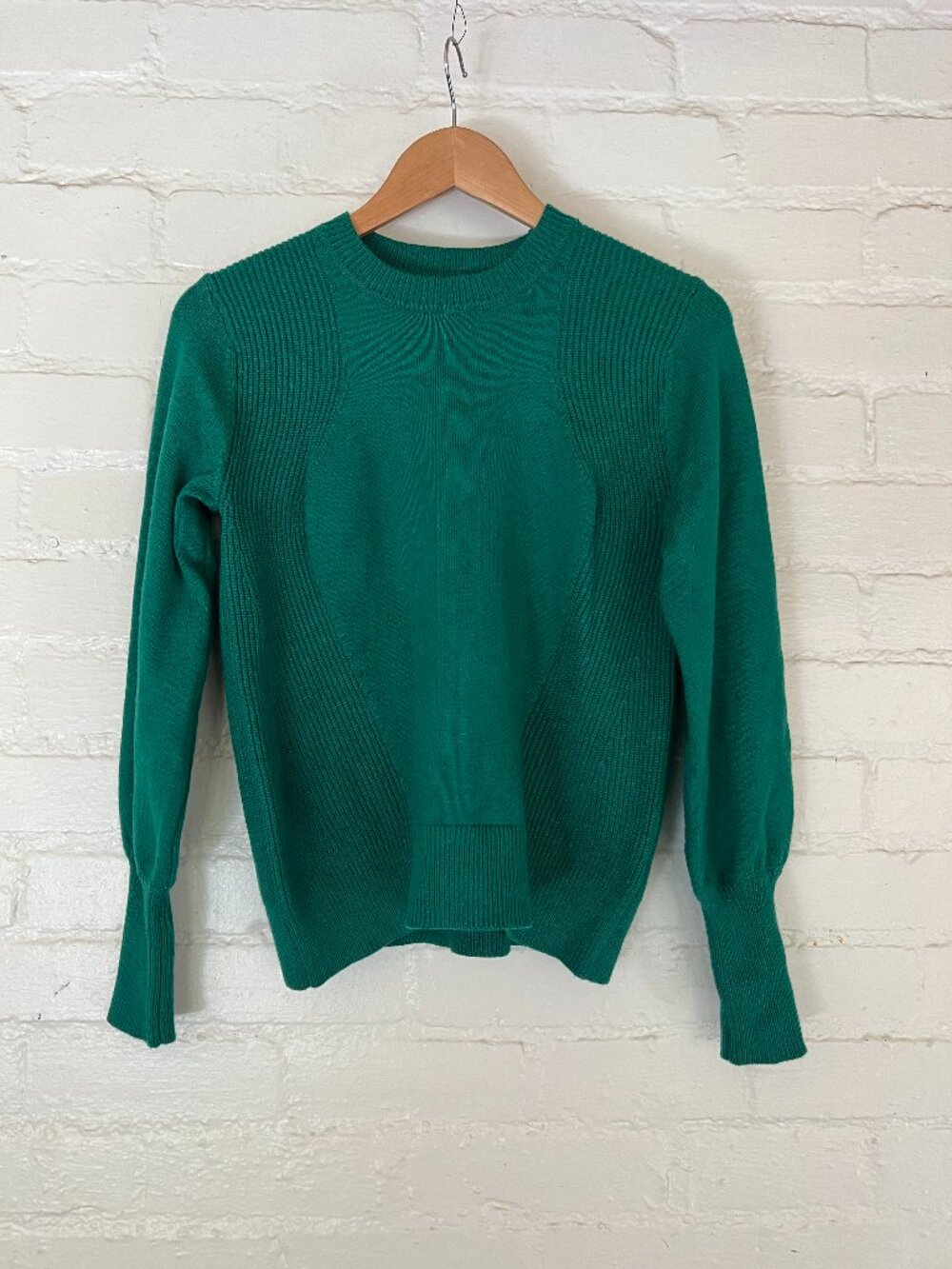 Philosophy S/P Soft Green Knit Pullover Crew Neck Sweater
